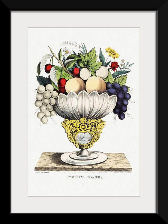 "Fruit vase(1847)", Currier & Ives