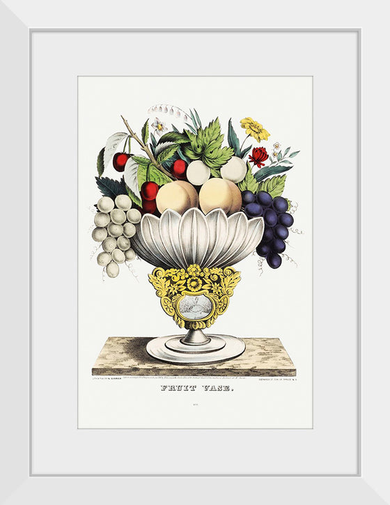 "Fruit vase(1847)", Currier & Ives