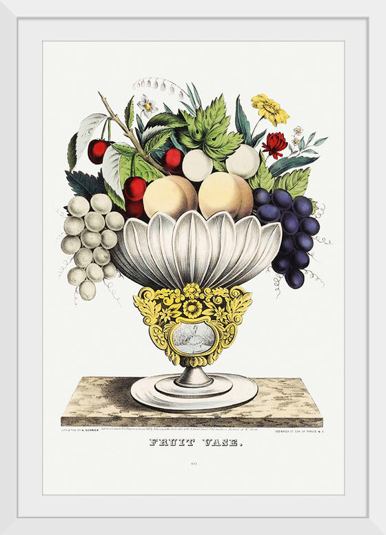 "Fruit vase(1847)", Currier & Ives