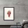 "Vintage Bunch of Red Grape Illustration"