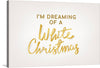 This beautiful print is perfect for the holiday season. The gold typography on a white background is a modern take on a classic Christmas quote.