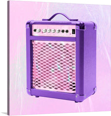  Immerse yourself in the vibrant and electrifying aura of this exclusive artwork featuring a vintage amplifier, rendered in a mesmerizing purple hue. Every detail, from the meticulously crafted knobs to the textured grill, is captured with stunning realism, promising to be a conversation starter. Set against an ethereal backdrop that dances with wisps of light and shadow, this print pulsates with the raw energy of live music and the silent echoes of melodies past. 