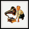 "Man Listening to Gramophone"