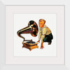 "Man Listening to Gramophone"