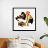 "Man Listening to Gramophone"