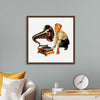 "Man Listening to Gramophone"