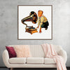 "Man Listening to Gramophone"