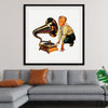 "Man Listening to Gramophone"