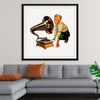 "Man Listening to Gramophone"