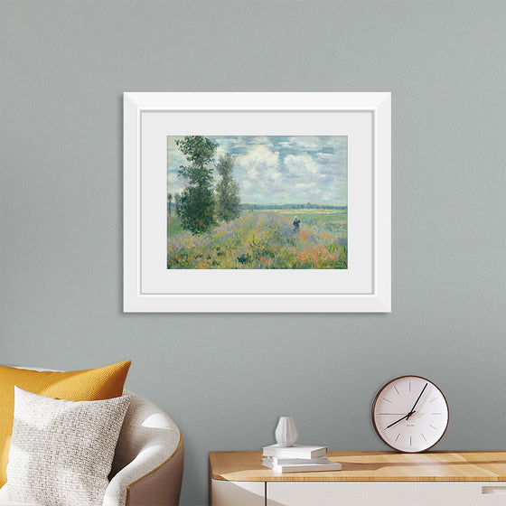 "Poppy Fields Near Argenteuil", Claude Monet