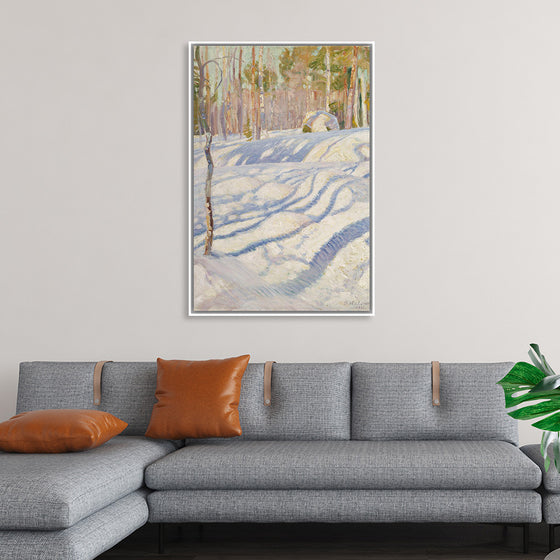 "Sunlit winter landscape", Pekka Halonen