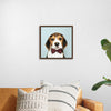 "Cute Beagle in a Dark Brown Bow Tie"