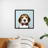 "Cute Beagle in a Dark Brown Bow Tie"