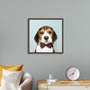 "Cute Beagle in a Dark Brown Bow Tie"