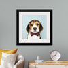 "Cute Beagle in a Dark Brown Bow Tie"