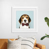 "Cute Beagle in a Dark Brown Bow Tie"
