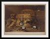 "Two Dogs Chasing Mouse Through Open Case of Champagne (1878)"