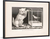 "My Kitty and Canary (1871)", Currier& Ives