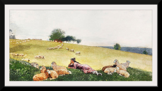 "Shepherdess of Houghton Farm (1878)", Winslow Homer
