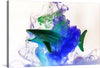 Dive into the depths of creativity with this mesmerizing artwork—a dance of ethereal ink suspended in serene harmony. The vibrant hues of green and blue intermingle, evoking the tranquil yet dynamic depths of the oceanic abyss.