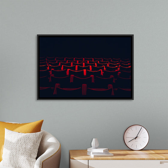 "Theatre seats in rows"