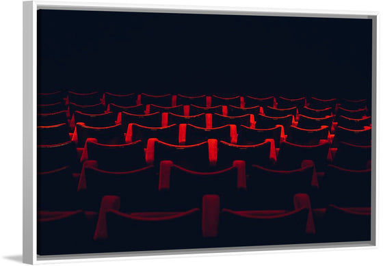 "Theatre seats in rows"