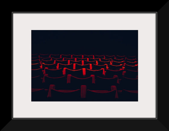 "Theatre seats in rows"