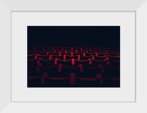 "Theatre seats in rows"