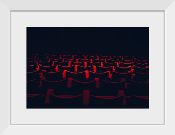 "Theatre seats in rows"