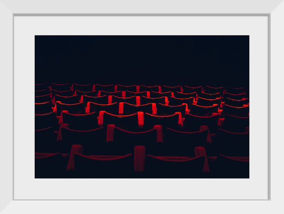 "Theatre seats in rows"