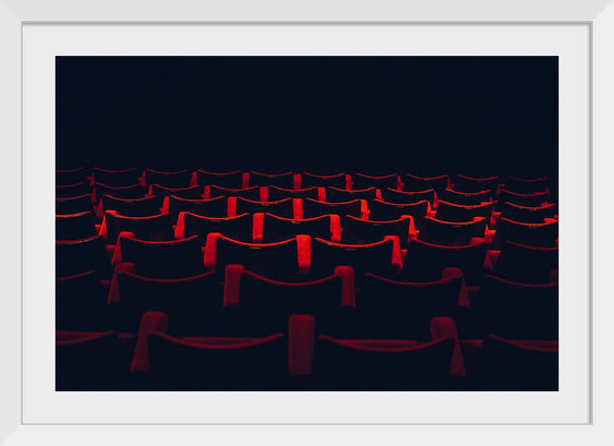 "Theatre seats in rows"