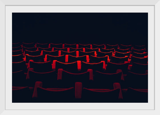 "Theatre seats in rows"