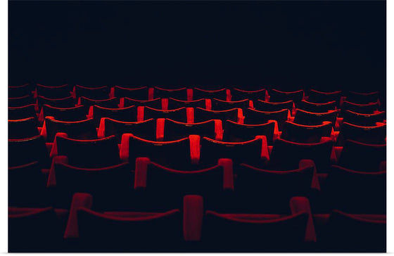 "Theatre seats in rows"