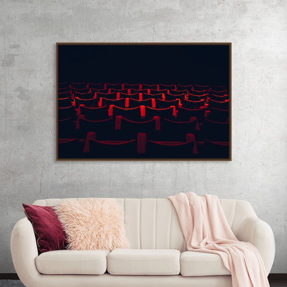 "Theatre seats in rows"