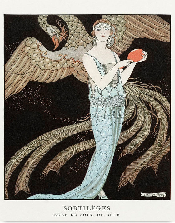 "Sortilèges: Evening dress, de Beer (1922) ", George Barbier