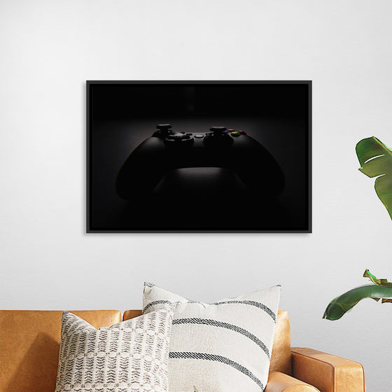 "A Dark Background Photograph of an Xbox Controller"