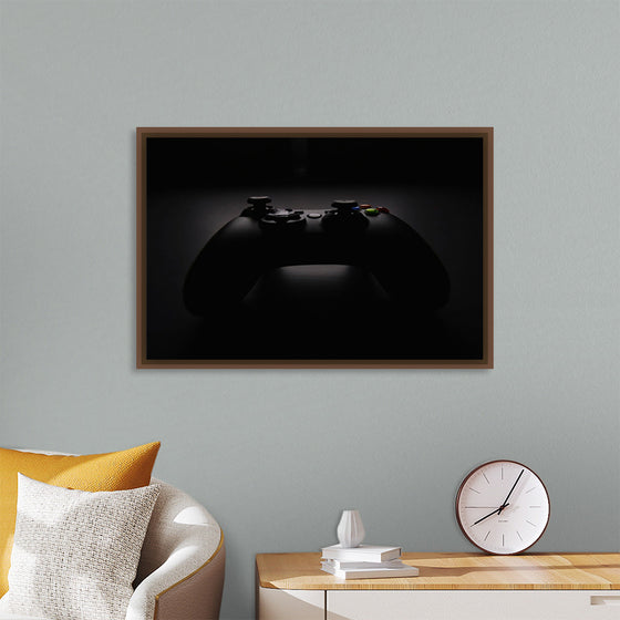 "A Dark Background Photograph of an Xbox Controller"