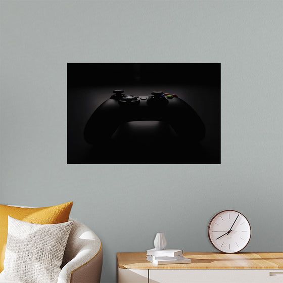 "A Dark Background Photograph of an Xbox Controller"