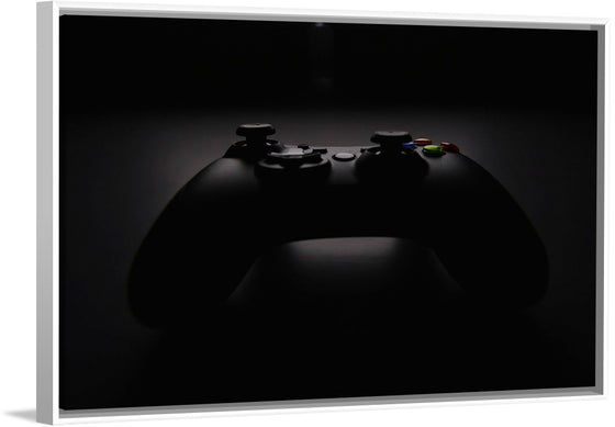 "A Dark Background Photograph of an Xbox Controller"