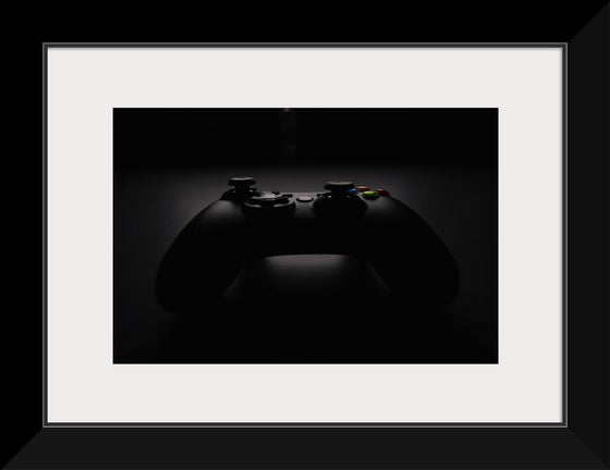 "A Dark Background Photograph of an Xbox Controller"