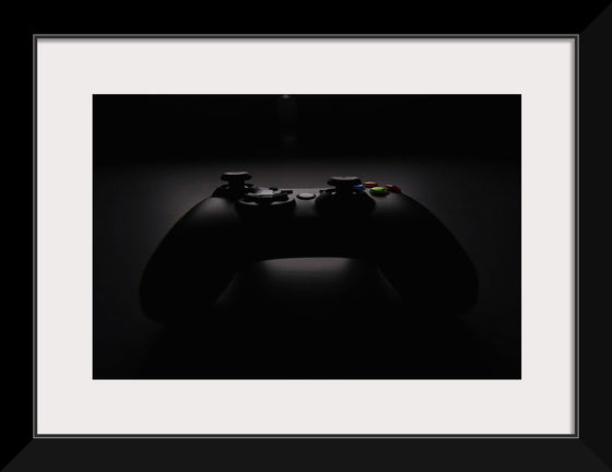 "A Dark Background Photograph of an Xbox Controller"