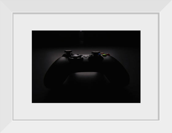 "A Dark Background Photograph of an Xbox Controller"