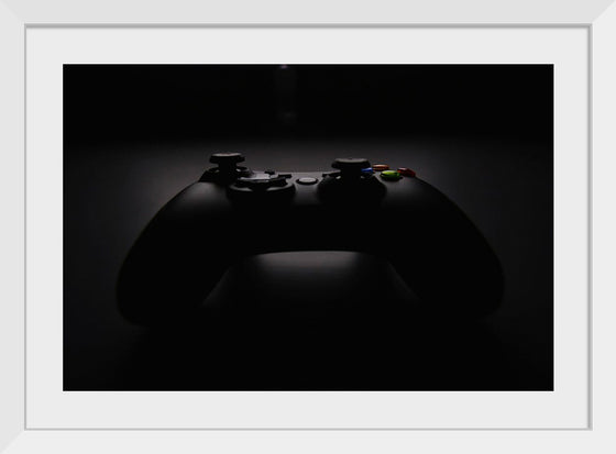 "A Dark Background Photograph of an Xbox Controller"