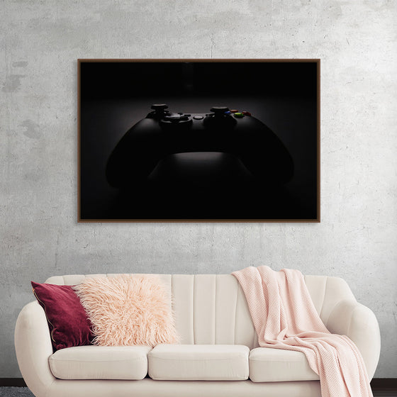 "A Dark Background Photograph of an Xbox Controller"