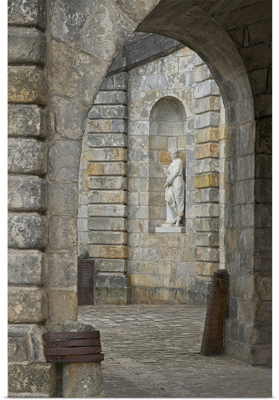 "Statue escalier fer à cheval Fontainebleau, Seine-et-Marne, France", Jebulon