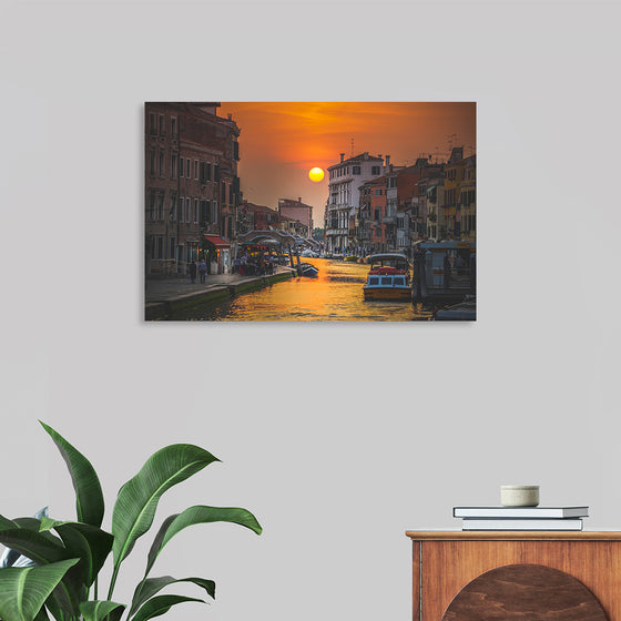 "Sunset in Venice, Italy"