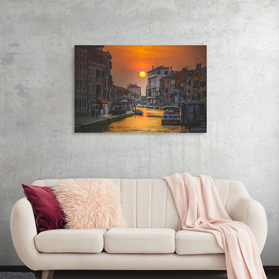 "Sunset in Venice, Italy"