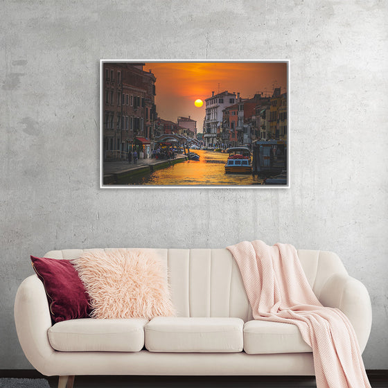 "Sunset in Venice, Italy"