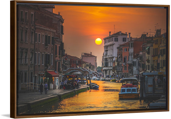 "Sunset in Venice, Italy"