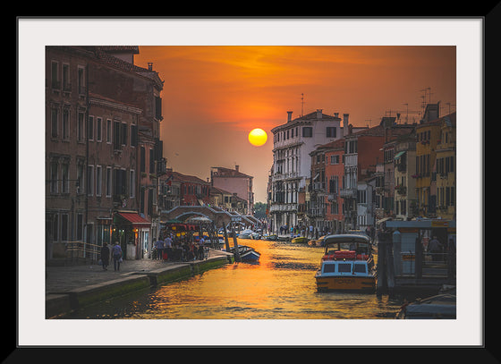 "Sunset in Venice, Italy"